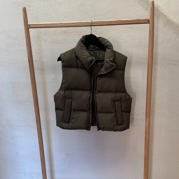 Zara vest Green Khaki SIze Small New - Picture 1 of 3